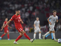 Merih Demiral of Turkey  during the UEFA Nations League 2024/25 League B Group B4 match between Turkiye and Iceland at Gursel Aksel Stadium...