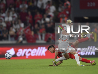 Arda Guler of Turkey   during the UEFA Nations League 2024/25 League B Group B4 match between Turkiye and Iceland at Gursel Aksel Stadium on...