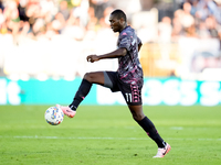 Emmanuel Gyasi of Empoli FC during the Serie A Enilive match between Empoli FC and Juventus FC at Stadio Carlo Castellani on September 14, 2...