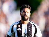 Douglas Luiz of Juventus FC looks on during the Serie A Enilive match between Empoli FC and Juventus FC at Stadio Carlo Castellani on Septem...