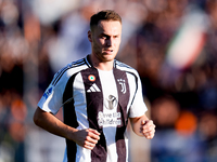 Teun Koopmeiners of Juventus FC looks on during the Serie A Enilive match between Empoli FC and Juventus FC at Stadio Carlo Castellani on Se...