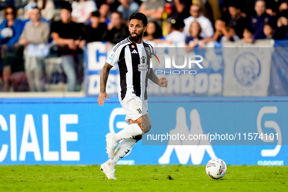 Douglas Luiz of Juventus FC during the Serie A Enilive match between Empoli FC and Juventus FC at Stadio Carlo Castellani on September 14, 2...