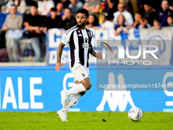 Douglas Luiz of Juventus FC during the Serie A Enilive match between Empoli FC and Juventus FC at Stadio Carlo Castellani on September 14, 2...