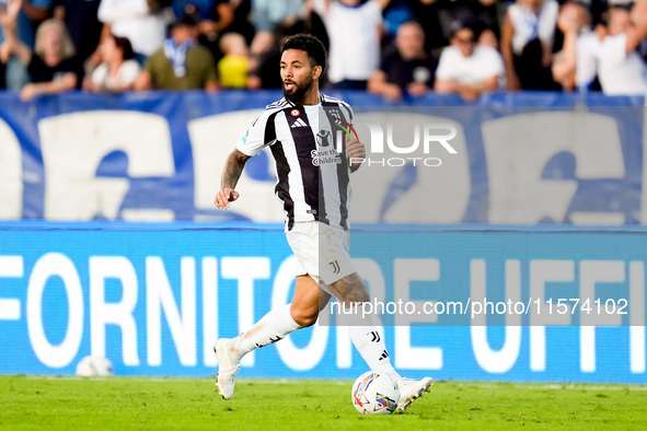 Douglas Luiz of Juventus FC during the Serie A Enilive match between Empoli FC and Juventus FC at Stadio Carlo Castellani on September 14, 2...