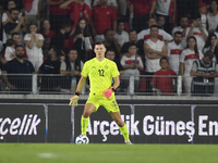 Hakon Rafn Valdimarsson of Iceland  during the UEFA Nations League 2024/25 League B Group B4 match between Turkiye and Iceland at Gursel Aks...