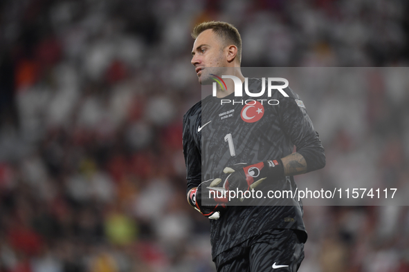 Mert Gunok of Turkey  during the UEFA Nations League 2024/25 League B Group B4 match between Turkiye and Iceland at Gursel Aksel Stadium on...