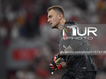 Mert Gunok of Turkey  during the UEFA Nations League 2024/25 League B Group B4 match between Turkiye and Iceland at Gursel Aksel Stadium on...