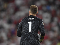 Mert Gunok of Turkey  during the UEFA Nations League 2024/25 League B Group B4 match between Turkiye and Iceland at Gursel Aksel Stadium on...