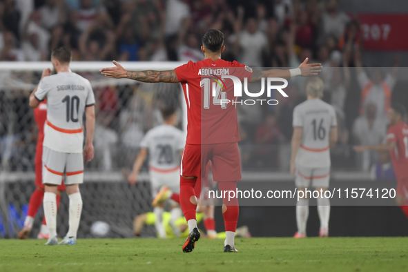 Abdulkerim Bardakci of Turkey  during the UEFA Nations League 2024/25 League B Group B4 match between Turkiye and Iceland at Gursel Aksel St...