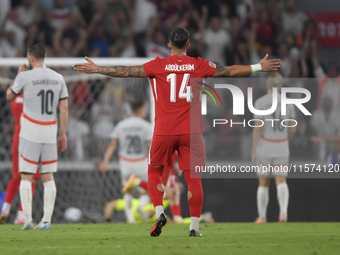 Abdulkerim Bardakci of Turkey  during the UEFA Nations League 2024/25 League B Group B4 match between Turkiye and Iceland at Gursel Aksel St...