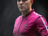 Ethan Horvath, Cardiff City goalkeeper, warms up ahead of kick-off during the Sky Bet Championship match between Derby County and Cardiff Ci...