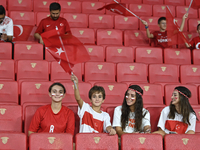 Turkish fans in action  during the UEFA Nations League 2024/25 League B Group B4 match between Turkiye and Iceland at Gursel Aksel Stadium o...