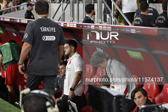 Vincenzo Montella Turkey head coach  during the UEFA Nations League 2024/25 League B Group B4 match between Turkiye and Iceland at Gursel Ak...