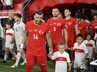 Abdulkerim Bardakci and Merih Demiral of Turkey   during the UEFA Nations League 2024/25 League B Group B4 match between Turkiye and Iceland...