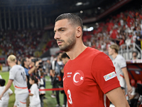 Merih Demiral of Turkey   during the UEFA Nations League 2024/25 League B Group B4 match between Turkiye and Iceland at Gursel Aksel Stadium...