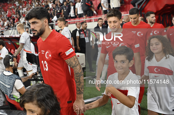 Eren Elmali of Turkey   during the UEFA Nations League 2024/25 League B Group B4 match between Turkiye and Iceland at Gursel Aksel Stadium o...