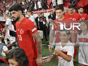 Eren Elmali of Turkey   during the UEFA Nations League 2024/25 League B Group B4 match between Turkiye and Iceland at Gursel Aksel Stadium o...