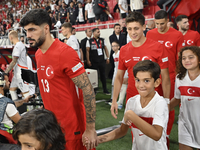 Eren Elmali of Turkey   during the UEFA Nations League 2024/25 League B Group B4 match between Turkiye and Iceland at Gursel Aksel Stadium o...