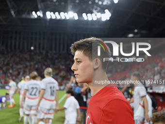 Arda Guler of Turkey    during the UEFA Nations League 2024/25 League B Group B4 match between Turkiye and Iceland at Gursel Aksel Stadium o...