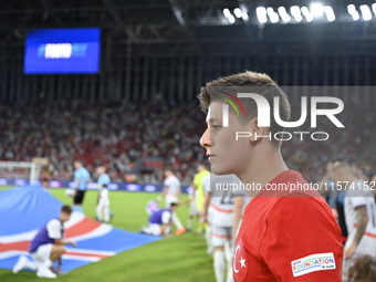 Arda Guler of Turkey    during the UEFA Nations League 2024/25 League B Group B4 match between Turkiye and Iceland at Gursel Aksel Stadium o...