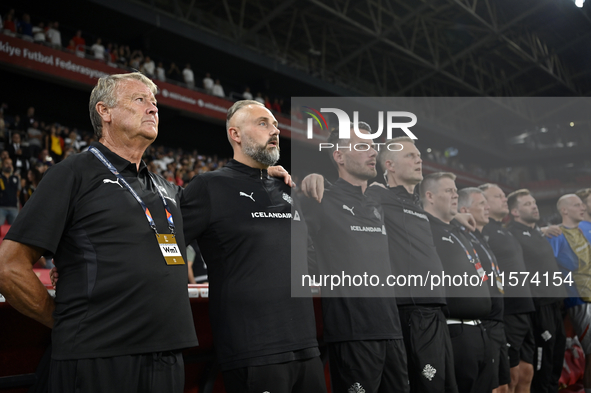 Age Hareide Iceland head coach  during the UEFA Nations League 2024/25 League B Group B4 match between Turkiye and Iceland at Gursel Aksel S...