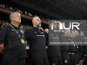 Age Hareide Iceland head coach  during the UEFA Nations League 2024/25 League B Group B4 match between Turkiye and Iceland at Gursel Aksel S...