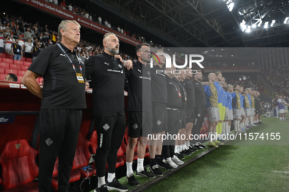 Age Hareide Iceland head coach  during the UEFA Nations League 2024/25 League B Group B4 match between Turkiye and Iceland at Gursel Aksel S...