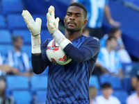 Jesus Owono plays during the match between RCD Espanyol and Deportivo Alaves in week 5 of LaLiga EA Sports at the RCDE Stadium in Barcelona,...