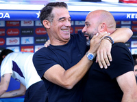 Manolo Gonzalez and Luis Garcia coach during the match between RCD Espanyol and Deportivo Alaves, corresponding to week 5 of LaLiga EA Sport...