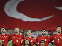 Ismail Yuksek, Mert Muldur, Arda Guler, Eren Elmali and Umut Nayir of Turkey  during the UEFA Nations League 2024/25 League B Group B4 match...