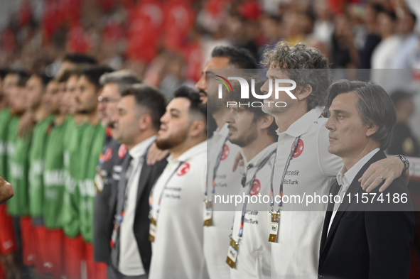 Vincenzo Montella Turkey head coach  during the UEFA Nations League 2024/25 League B Group B4 match between Turkiye and Iceland at Gursel Ak...