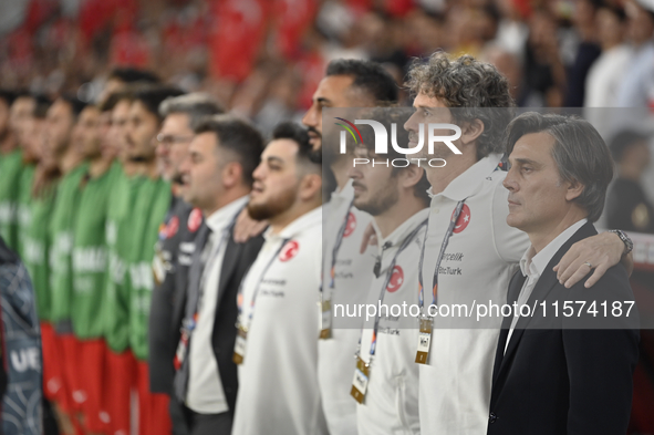 Vincenzo Montella Turkey head coach  during the UEFA Nations League 2024/25 League B Group B4 match between Turkiye and Iceland at Gursel Ak...