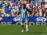 Carlos Romero plays during the match between RCD Espanyol and Deportivo Alaves, corresponding to week 5 of LaLiga EA Sports, at the RCDE Sta...