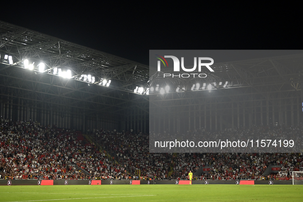 Hakon Rafn Valdimarsson of Iceland  during the UEFA Nations League 2024/25 League B Group B4 match between Turkiye and Iceland at Gursel Aks...