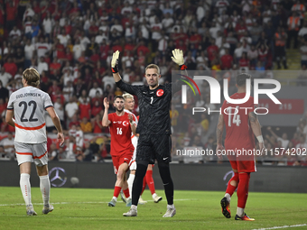 Mert Gunok of Turkey  during the UEFA Nations League 2024/25 League B Group B4 match between Turkiye and Iceland at Gursel Aksel Stadium on...