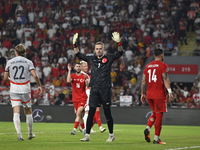 Mert Gunok of Turkey  during the UEFA Nations League 2024/25 League B Group B4 match between Turkiye and Iceland at Gursel Aksel Stadium on...