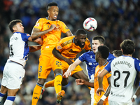 Antonio Rudiger centre-back of Real Madrid and Germany shooting to goal during the La Liga match between Real Sociedad de Futbol and Real Ma...