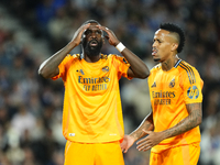 Antonio Rudiger centre-back of Real Madrid and Germany lament a failed occasion uring the La Liga match between Real Sociedad de Futbol and...