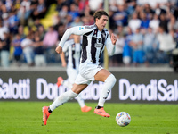 Dusan Vlahovic of Juventus FC in action during the Serie A Enilive match between Empoli FC and Juventus FC at Stadio Carlo Castellani on Sep...