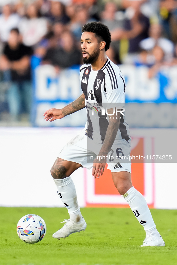 Douglas Luiz of Juventus FC during the Serie A Enilive match between Empoli FC and Juventus FC at Stadio Carlo Castellani on September 14, 2...