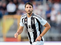 Manuel Locatelli of Juventus FC looks on during the Serie A Enilive match between Empoli FC and Juventus FC at Stadio Carlo Castellani on Se...