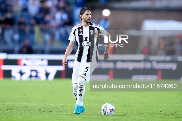 Manuel Locatelli of Juventus FC during the Serie A Enilive match between Empoli FC and Juventus FC at Stadio Carlo Castellani on September 1...