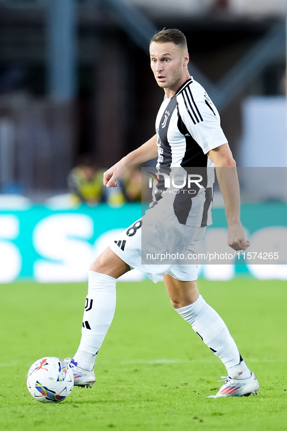 Teun Koopmeiners of Juventus FC during the Serie A Enilive match between Empoli FC and Juventus FC at Stadio Carlo Castellani on September 1...