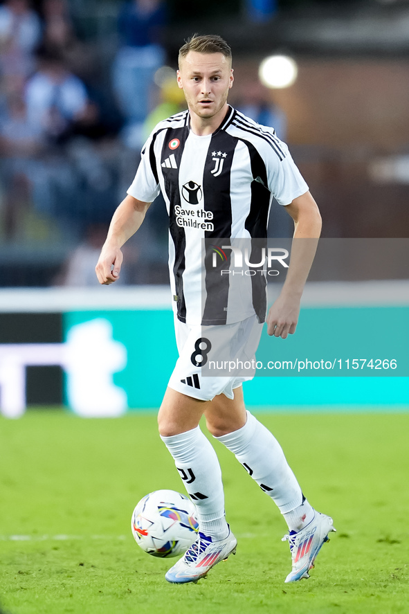 Teun Koopmeiners of Juventus FC during the Serie A Enilive match between Empoli FC and Juventus FC at Stadio Carlo Castellani on September 1...