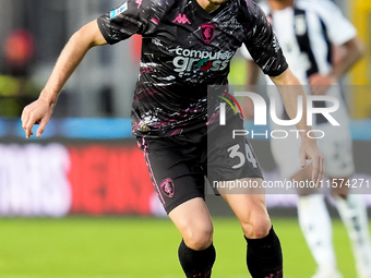 Ardian Ismajli of Empoli FC during the Serie A Enilive match between Empoli FC and Juventus FC at Stadio Carlo Castellani on September 14, 2...