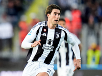 Dusan Vlahovic of Juventus FC during the Serie A Enilive match between Empoli FC and Juventus FC at Stadio Carlo Castellani on September 14,...