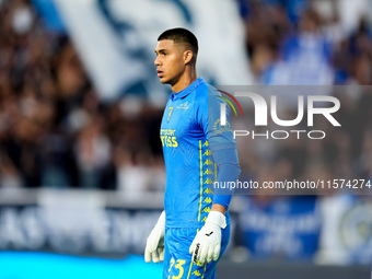 Devis Vasquez of Empoli FC looks on during the Serie A Enilive match between Empoli FC and Juventus FC at Stadio Carlo Castellani on Septemb...