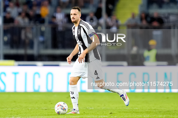 Federico Gatti of Juventus FC during the Serie A Enilive match between Empoli FC and Juventus FC at Stadio Carlo Castellani on September 14,...