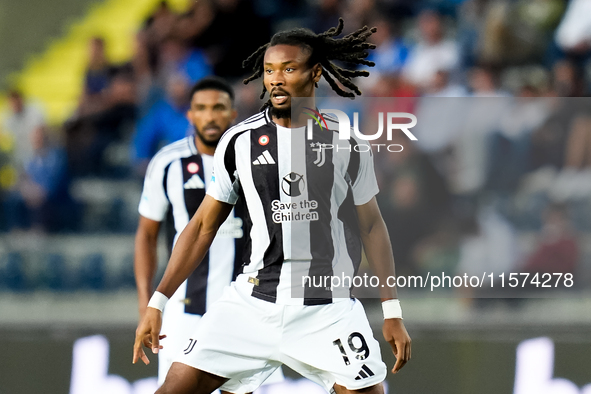 Khephren Thuram of Juventus FC during the Serie A Enilive match between Empoli FC and Juventus FC at Stadio Carlo Castellani on September 14...