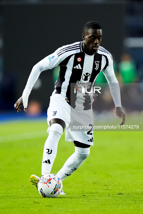 Timothy Weah of Juventus FC during the Serie A Enilive match between Empoli FC and Juventus FC at Stadio Carlo Castellani on September 14, 2...